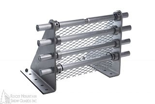 Drift Solar Aluminum - 4-Pipe Bolt-Down Snow Fence System with Ice Screen