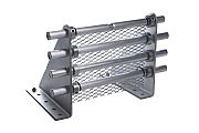 Drift Solar 4-Pipe Bolt-Down Fence-Style Snow Guard System for Solar Panels - Aluminum with Ice Screen