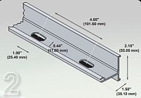 Punched ColorGard Bar with Dimensions
