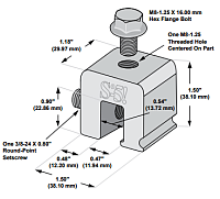 S-5!® V Mini Standing-Seam Clamp diagram